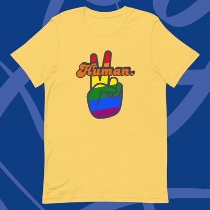 Human. PRIDE Flag Tee - Various Color Options - Image 10