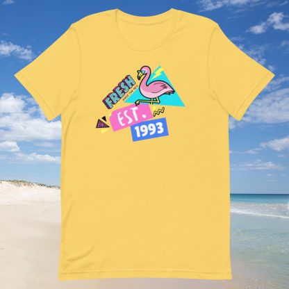 1993 Flamingo Birth Year 90s Baby Tee - Various Color Options - Image 7