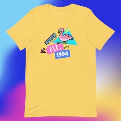 1994 Flamingo Birth Year 90s Baby Tee - Various Color Options - Image 7