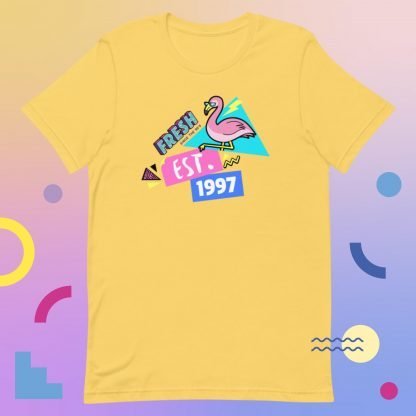 1997 Flamingo Birth Year 90s Baby Tee - Various Color Options - Image 7