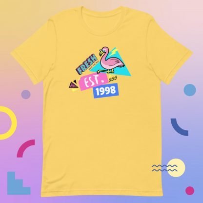 1998 Flamingo Birth Year 90s Baby Tee - Various Color Options - Image 8