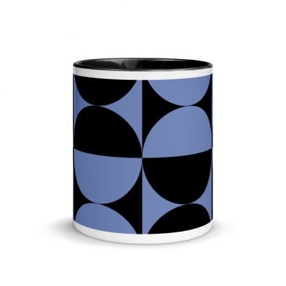 Geometric Circle Mod Mug Cup with Black Accent Color - Image 2