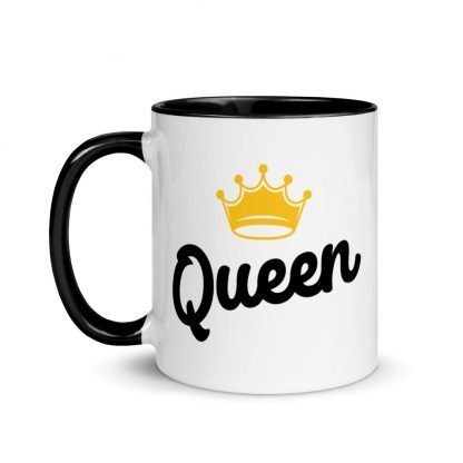 Queen Coffee Mug Cup with Color Inside - Various Color Options - Image 4