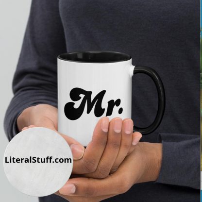 Mr. Statement Mug Cup with Accent Colors - Various Color Accents - Image 6