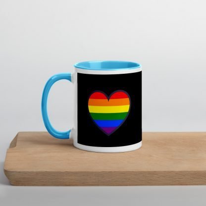 LGBTQ+ Pride Coffee Mug with Color Inside - Various Color Options - Printed Both Sides - Image 7
