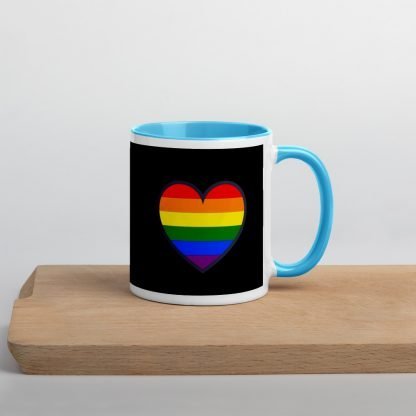 LGBTQ+ Pride Coffee Mug with Color Inside - Various Color Options - Printed Both Sides - Image 8