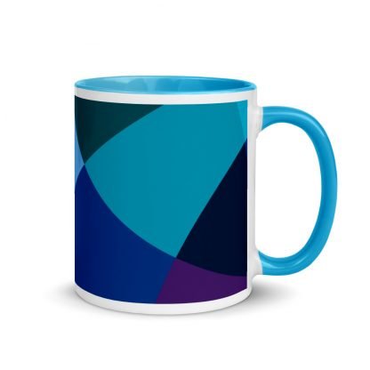 Mosaic Pattern Coffee Mug with Color Inside - Various Color Options