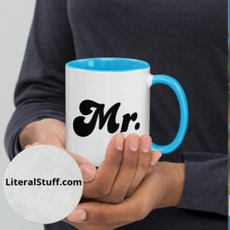 Mr. Statement Mug Cup with Accent Colors - Various Color Accents