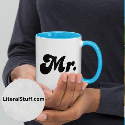 Mr. Statement Mug Cup with Accent Colors - Various Color Accents