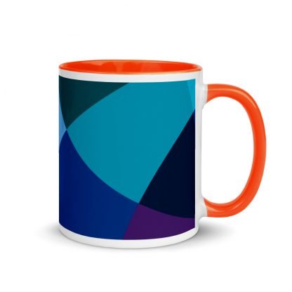 Mosaic Pattern Coffee Mug with Color Inside - Various Color Options - Image 8