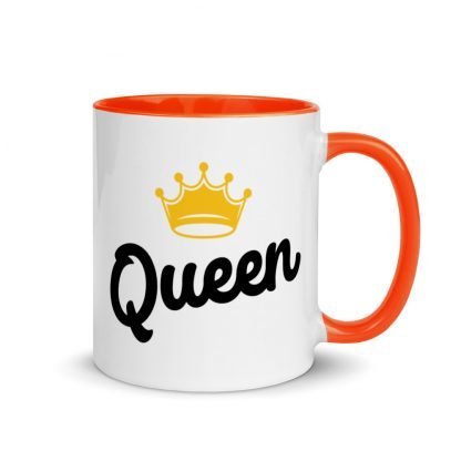 Queen Coffee Mug Cup with Color Inside - Various Color Options - Image 8