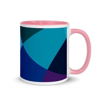 Mosaic Pattern Coffee Mug with Color Inside - Various Color Options - Image 13
