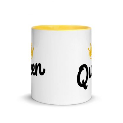 Queen Coffee Mug Cup with Color Inside - Various Color Options - Image 17