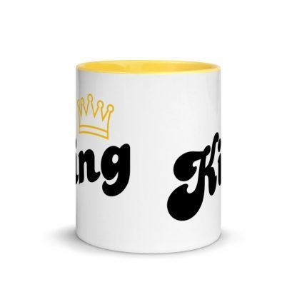 KIng and Crown Coffee Mug with Color Inside - Various Color Options - Image 17