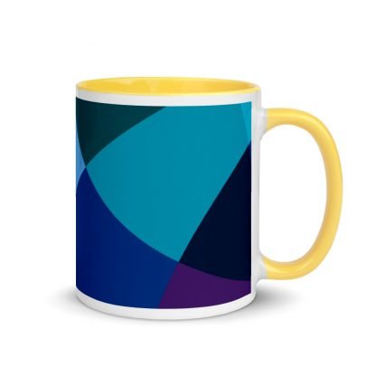 Mosaic Pattern Coffee Mug with Color Inside - Various Color Options - Image 16