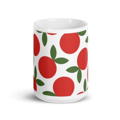 Summer Fruit on White Glossy Mug Cup - Image 3