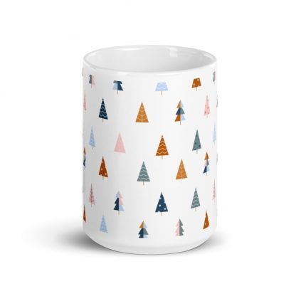 Oregon Spruce Tree White Glossy Mug Cup - Image 3