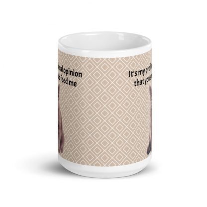 Feed your cat 11oz or 15oz White Glossy Mug Cup - Image 6