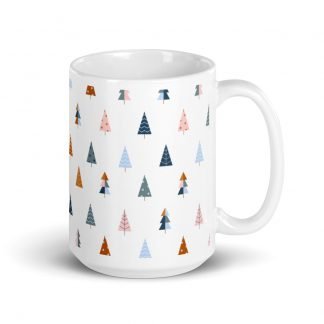 Oregon Spruce Tree White Glossy Mug Cup