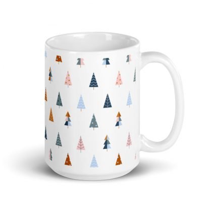 Oregon Spruce Tree White Glossy Mug Cup