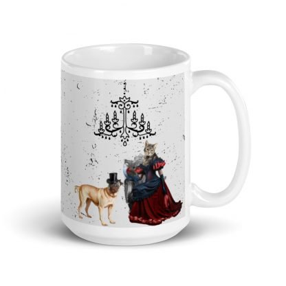 Lady Catherine Meowington and Sir Basil Pupperton White 150z Mug Cup