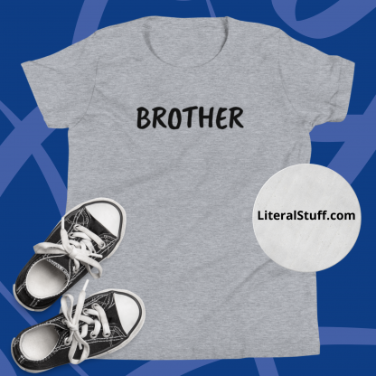 BROTHER Minimalist Youth Short Sleeve T-Shirt Various Color Options