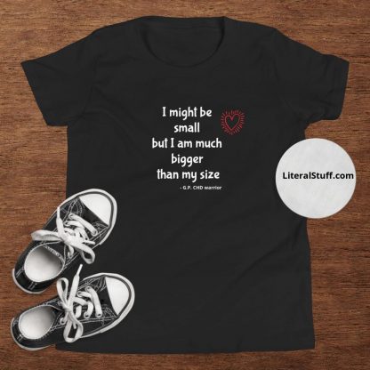 I Might Be Small .. CHD Heart Warrior Youth Short Sleeve T-Shirt - Various Color Options