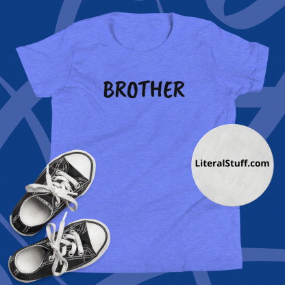 BROTHER Minimalist Youth Short Sleeve T-Shirt Various Color Options - Image 8
