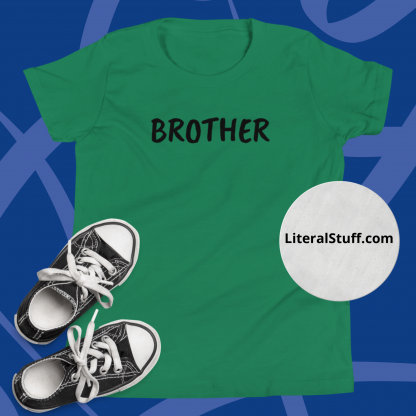 BROTHER Minimalist Youth Short Sleeve T-Shirt Various Color Options - Image 5