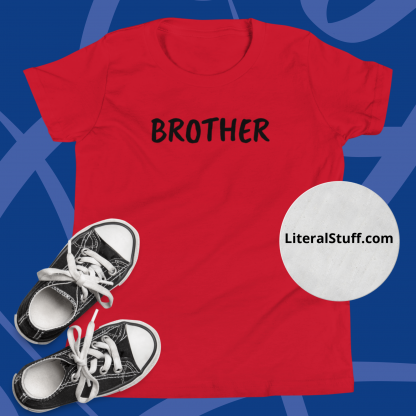 BROTHER Minimalist Youth Short Sleeve T-Shirt Various Color Options - Image 7