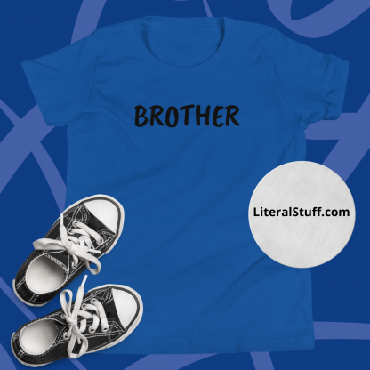 BROTHER Minimalist Youth Short Sleeve T-Shirt Various Color Options - Image 6