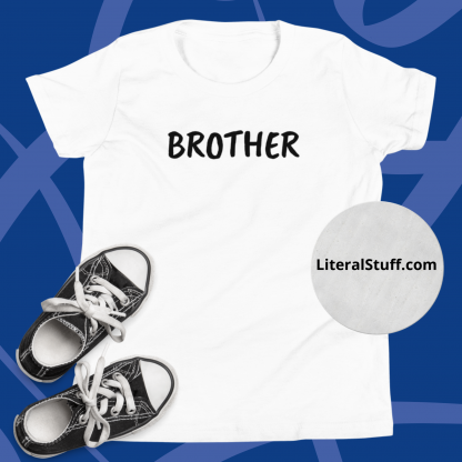 BROTHER Minimalist Youth Short Sleeve T-Shirt Various Color Options - Image 9