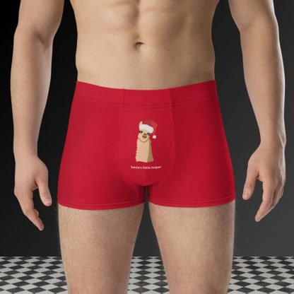 Santa's Little Helper Christmas Boxer Briefs - Plus Sizes - Image 2