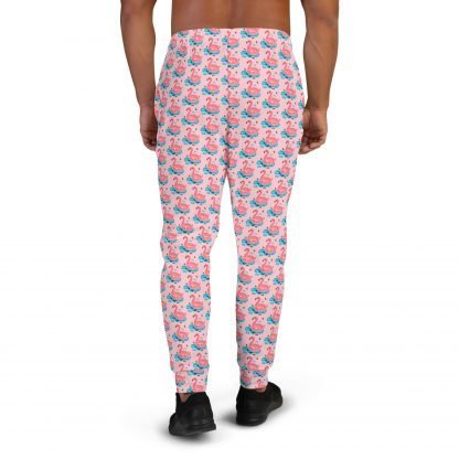 Flamingo Blow Up Floatie Design Men's Joggers - Also in Plus Sizes - Image 4