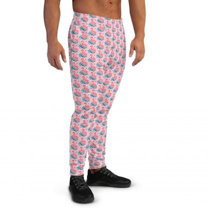 Flamingo Blow Up Floatie Design Men's Joggers - Also in Plus Sizes - Image 2