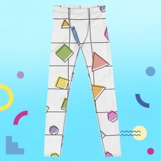 80s Vibe Men's Leggings - Also in Plus Sizes