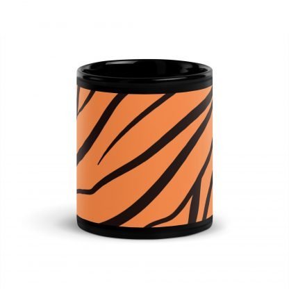 Tiger Liger Stripes Black Glossy Mug Cup 11oz or 15oz - Image 3