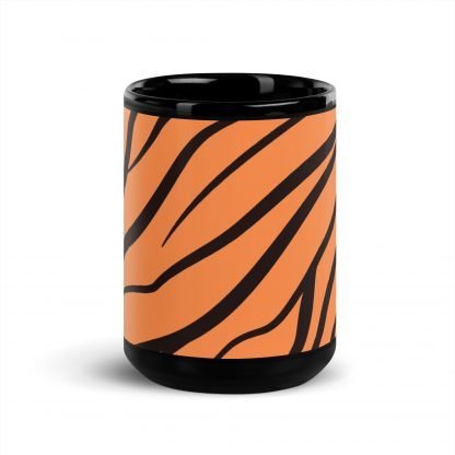 Tiger Liger Stripes Black Glossy Mug Cup 11oz or 15oz - Image 6
