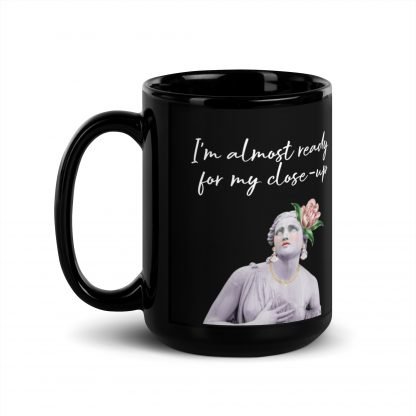 My Coffee Close-up Black Glossy Mug Cup 11oz or 15oz - Image 4