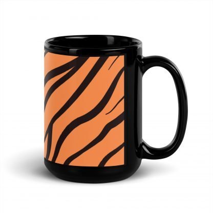 Tiger Liger Stripes Black Glossy Mug Cup 11oz or 15oz - Image 5