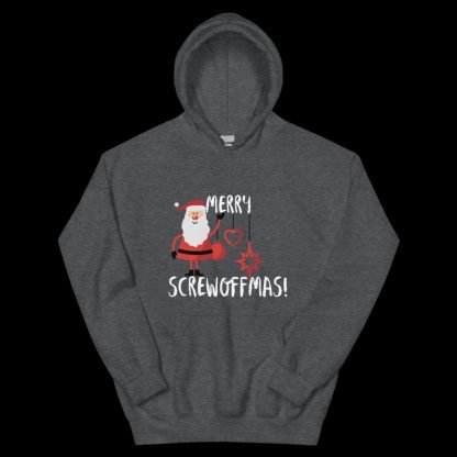 Merry Screwoffmas! Unisex Christmas Hoodie -Color Options - Image 6