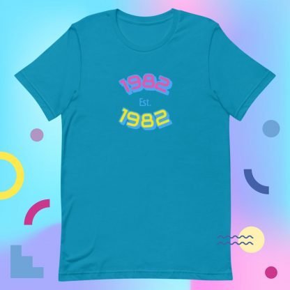 1982 Birth Year 80s Baby Tee - Color Options - Image 7