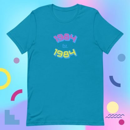 1984 Birth Year 80s Baby Tee - Color Options