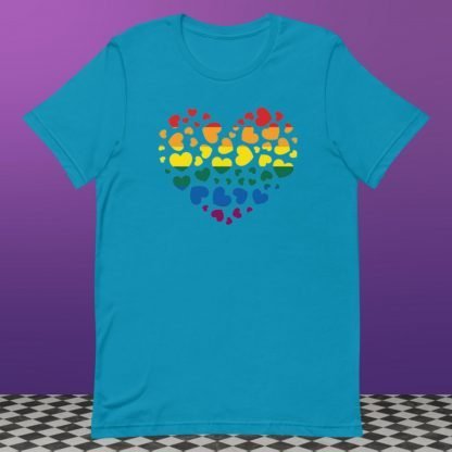 Heart Full of Love LGBTQ PRIDE Flag Rainbow - Color Options - Image 9