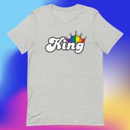 King PRIDE Flag Crown Tee - Color Options - Image 9