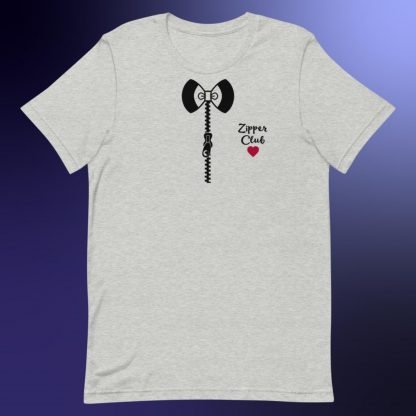 Zipper Club Bowtie Heart Zipper Statement Tee - Color Options