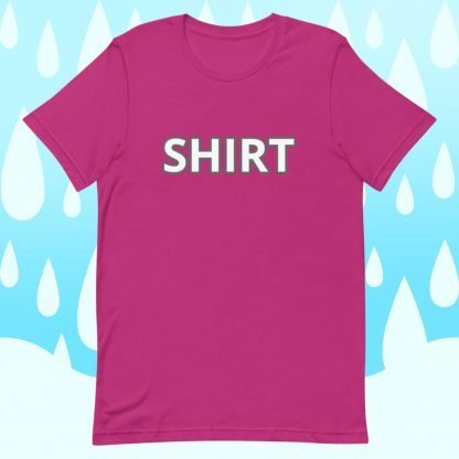 Shirt Shirt MInimalist White Font Unisex Tee - Color Options - Image 2