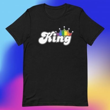 King PRIDE Flag Crown Tee - Color Options