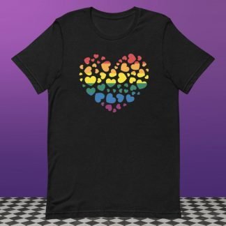 Heart Full of Love LGBTQ PRIDE Flag Rainbow - Color Options