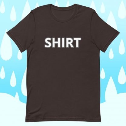 Shirt Shirt MInimalist White Font Unisex Tee - Color Options - Image 4